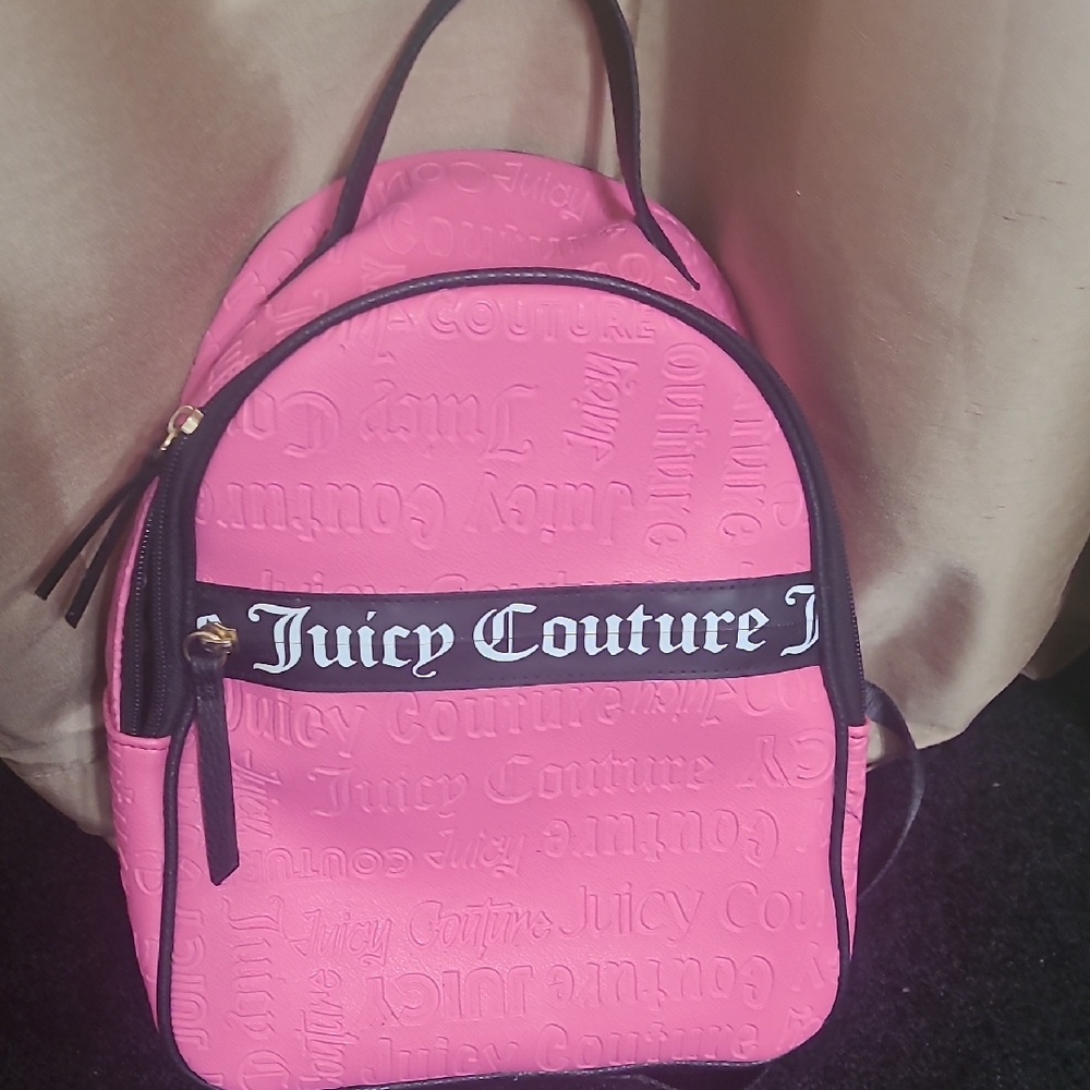 Juicy Couture Embossed Pink Backpack